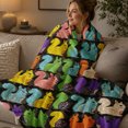 thumbnail image 3 of Rdsfhsp Cute Colorful Squirrels Animal Pattern Flannel Throw Blanket Soft Warm Cozy Fleece Blanket for Kids Bedroom Couch Decor, 3 of 5