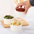 thumbnail image 4 of Watson Distributing 6 Oz Solid White Cold/Hot Paper Food Container 1000/Case, 4 of 5