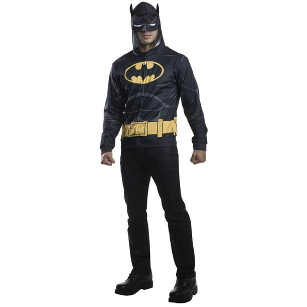 overzien onderwijzen oorsprong Adult Batman Hoodie Costume - Walmart.com