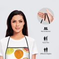 thumbnail image 2 of Bingfone Lemon Orange for Tie-up Apron, Unisex Waterproof and Stain-Resistant Bib Apron for Kitchen Garden Painting, 2 of 7