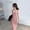 Pink, variant on Hvot&aat Women's Sexy Bodycon Side Slit Dress Sleeveless Spaghetti Strap Ruched Formal Maxi Dresses Cocktail Wedding Guest Date Dress