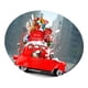 thumbnail image 5 of Mantel redondo impermeable Baoblaze Cubiertas de elásticas de vinilo 1.2 m Patrón de coche de Navidad, 5 of 8