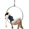 thumbnail image 5 of Miumaeov 33.5" Yoga Ring Aerial Lyra Hoop Gymnastic Equipment Dancing Training Durable, 5 of 12