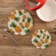 thumbnail image 2 of Pot Holders Trivets Set Cotton Potholders Set, Hot Pads Set of 2, Summer Pineapple Hot Pot Trivets One 9.45 Inch and One 7 Inch Home Decor Gifts, 2 of 7