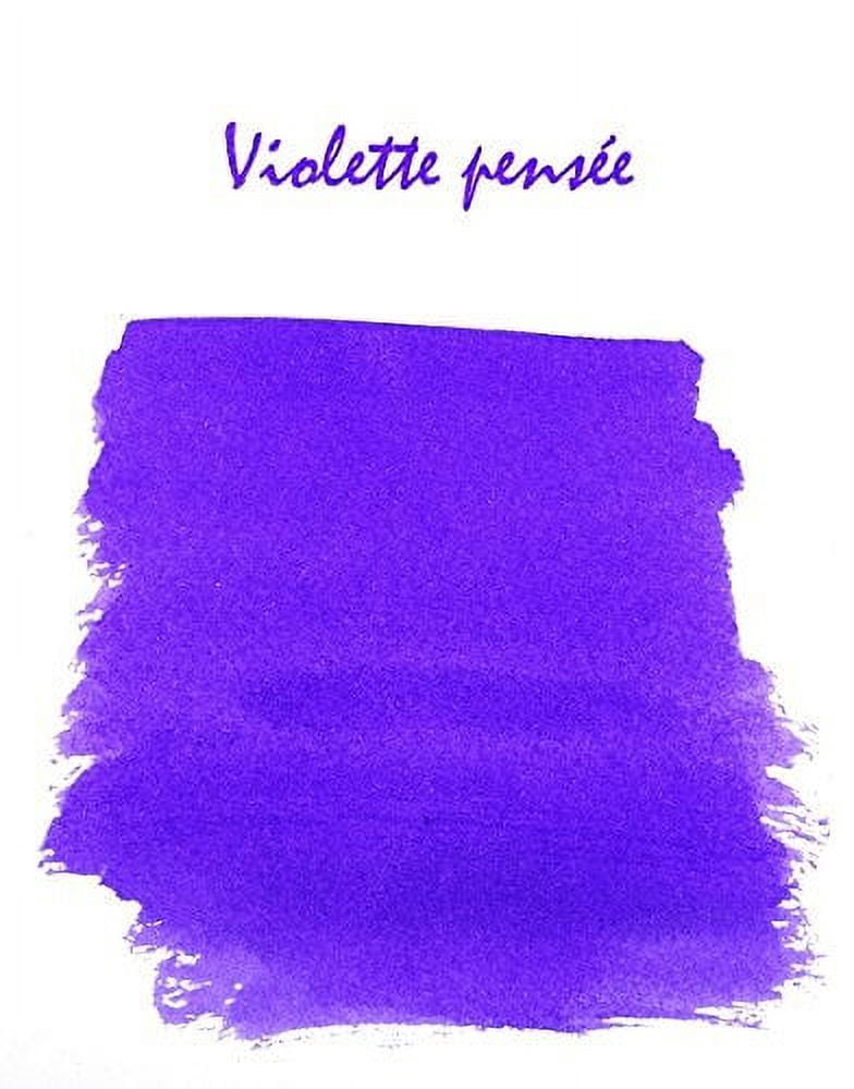 Jacques Herbin Fountain Pen Ink, 100 ml Bottle, Violette Pense (Pensive Violet)