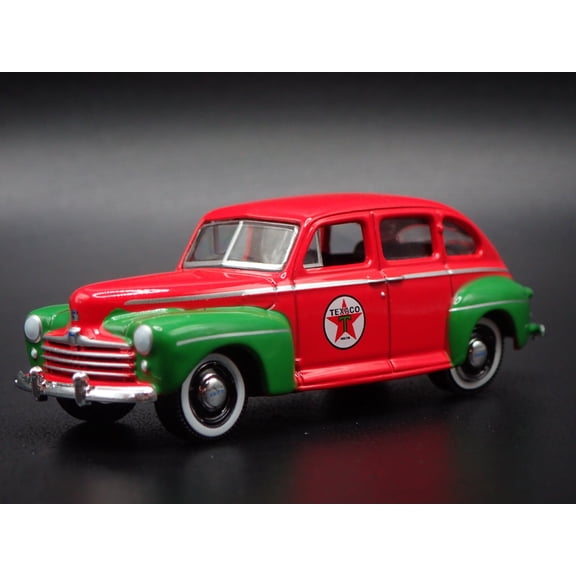 Open Box 1948 48 FORD FORDOR SUPER DELUXE TEXACO OIL RED 1:64 SCALE DIECAST MODEL CAR