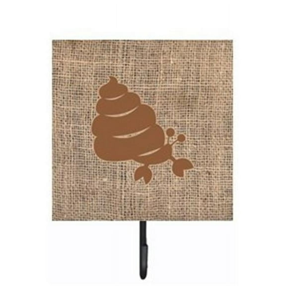 Carolines Treasures BB1092-BL-BN-SH4 Hermit Crab Burlap and Brown Leash Or Key Holder