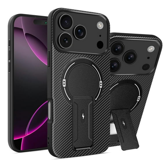 Case For IPhone 17 Pro Max/17 Pro/17 Air/17, Magnetic TPU Cover With Wireless Charging Microfiber Lining Holder Shell