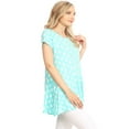thumbnail image 2 of Women's Solid Casual Short Sleeve Loose Fit pockets Knit Tunic Top S-3XL, 2 of 4