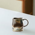 thumbnail image 5 of Ergonomic Ceramic Coffee Mug with Unique Shape, Heat Retaining Mug for Home and Office Use, Comfortable Grip for Daily Beverages(Coffee), 5 of 6