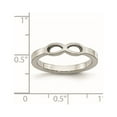 thumbnail image 6 of Stainless Steel Polished Infinity Symbol Ring, 6 of 7