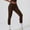 A016-Brown, variant on QUINDOS Womens High Waist Yoga Pants Athletic Tummy Control Butt Lifting Leggings Full Length Flodover Leggings