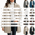 thumbnail image 3 of Awwp Women's Teddy Pea Coat, Faux Fur Long Winter Jacket, Winter Lapel Faux Fur Warm Overcoats White 3Xl, 3 of 5