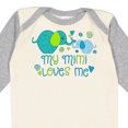 thumbnail image 4 of Inktastic My Mimi Loves Me Cute Elephants Boys or Girls Long Sleeve Baby Bodysuit, 4 of 5