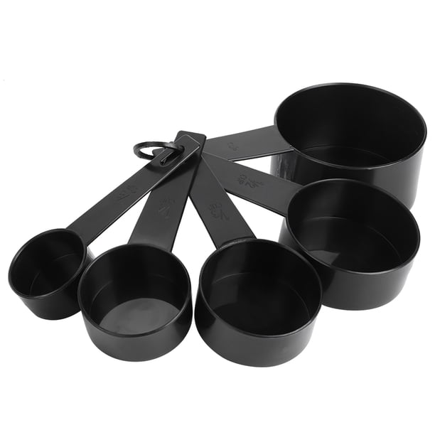 Juego de 2 herramientas ANGGREK hornear cuchara medidora plástico color negro