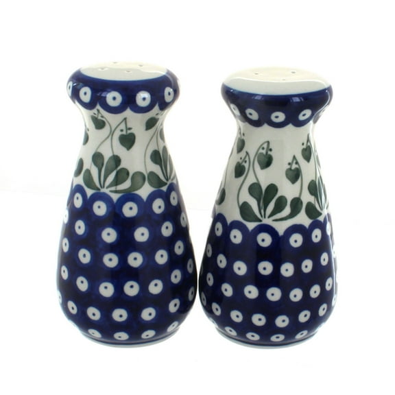 Blue Rose Polish Pottery Alyce Large Salt & Pepper Shakers
