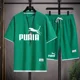 thumbnail image 3 of Camiseta estampada monocromática para hombre, moda casual para hombre, lente, conjunto de dos piezas, verano, venta caliente, nuevo, 2024, 3 of 5