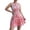 #0140-Red, variant on Ailaofu Women's Boho Floral Mini Dress Elegant Ruffle Crew Neck Going Out Dress Vacation Outfits