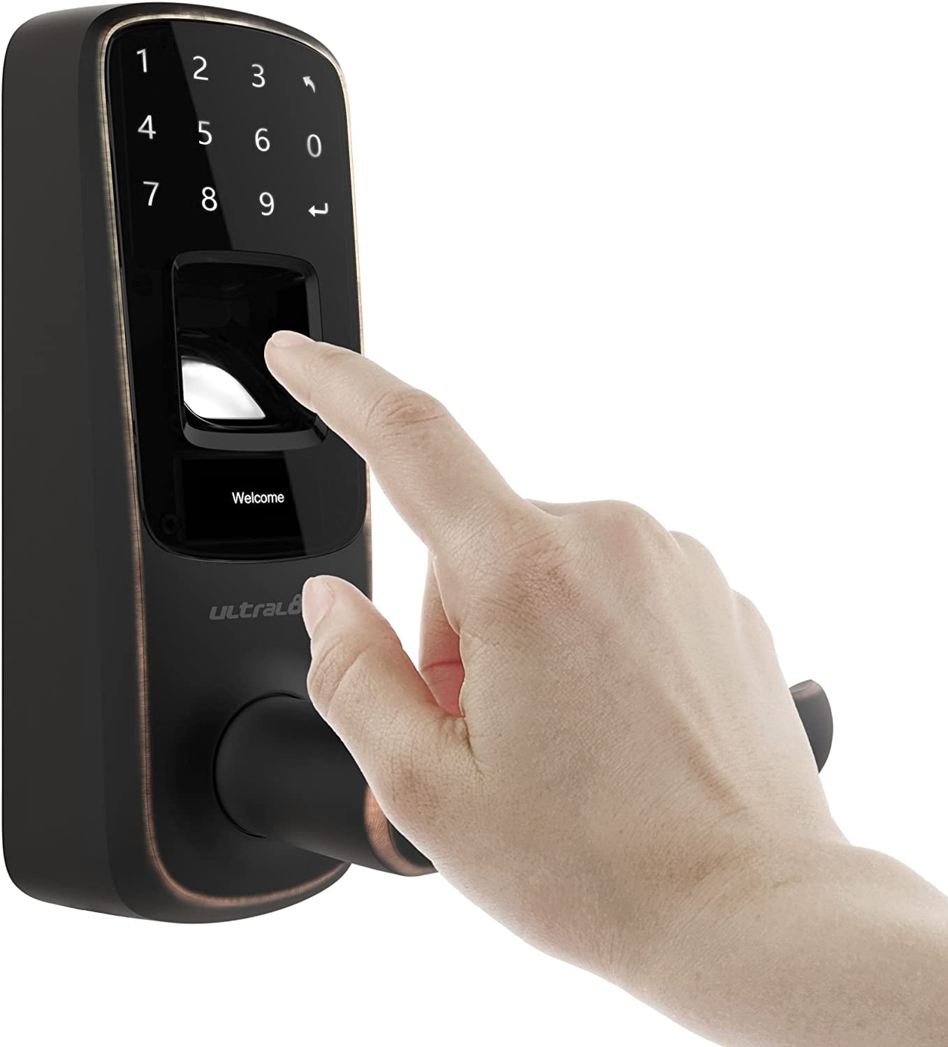 Ultraloq UL3 Fingerprint and Touchscreen Keyless Smart Lever Door Lock 