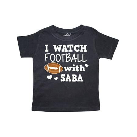 

Inktastic I Watch Football with My Saba Gift Toddler Boy Girl T-Shirt