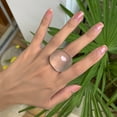 thumbnail image 3 of Women Ring Resin Simple Chunky Ring Knuckle Ring Stackable Ring Finger Ring, 3 of 10