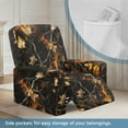 thumbnail image 4 of Psesaysky Hunting Camo Flame Chair Cover for Recliner 4-Pieces Stretch Slipcover Set Washable Reclining with Storage Pockets Furniture Protector for Hunting and Fishing, 4 of 7
