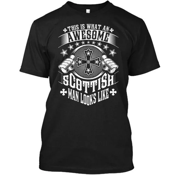 Scottish Man Funny Gift T-Shirt Made in the USA Size S to 5XL