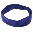 thumbnail image 1 of 1 pieza de diademas deportivas para hombres y mujeres, bandas antideslizantes para el cabello, bandas para la cabeza para correr sudor para deportes de fitness, azul profundo, 1 of 7
