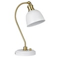 thumbnail image 4 of Better Homes & Gardens 18" White and Gold Desk Lamp, Modern Design, 4 of 7