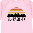 thumbnail image 4 of Inktastic El Paso Texas Skyline Retro Boys or Girls Long Sleeve Baby Bodysuit, 4 of 5