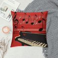 thumbnail image 2 of Nawypu Throw Pillow Covers Red Black White and Notes Cushion Pillow Case Home Decor Pillowcase, 2 of 5