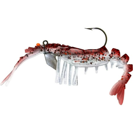 Egret Baits Vudu Rattler Shrimp Swimbait 3.5 Red Pepper
