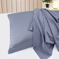 thumbnail image 4 of Juego de fundas de almohada de satén PiccoCasa, 2 fundas de satén sedoso para almohadas estándar/reina, gris pizarra, 4 of 7