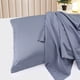 thumbnail image 4 of Juego de fundas de almohada de satén PiccoCasa, 2 fundas de satén sedoso para almohadas estándar/reina, gris pizarra, 4 of 7