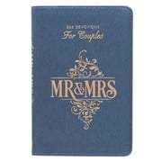 Mr. & Mrs. 366 Devotions for Couples Enrich Your Marriage and Relationship Blue Faux Leather Flexcover Devotional Gift Book w/Ribbon Marker