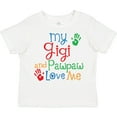 thumbnail image 3 of Inktastic My Gigi and Pawpaw Love Me Boys or Girls Toddler T-Shirt, 3 of 5