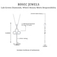 thumbnail image 5 of Rosec Jewels Lab Grown Diamond Key Necklace Pendant with Chain - Ef-Vs Quality Pave Diamond Necklace - Anniversary Gift, 18K White Gold, 5 of 7
