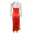 thumbnail image 6 of Douhoow Spaghetti Straps Black Dresses for Women Gown Party Club Backless Bodycon Split Dress, 6 of 7