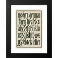 thumbnail image 2 of Frank Chouteau Brown 18x24 Black Modern Framed Museum Art Print Titled - Modern German Blackletters, Flourished (1902), 2 of 5
