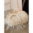 thumbnail image 3 of REMANLAND Women's Satin Evening Clutch, Beige, 3 of 9