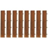 Bare Decor EZ-Floor Loop Ends Side Trim Piece for Flooring in Solid Teak Wood, (Set of 8)
