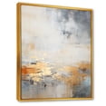thumbnail image 2 of Designart "Minimalistic Horizon With Beige And Gold Waves I" Coastal Minimalism Floater Framed Wall Art Prints, 2 of 5