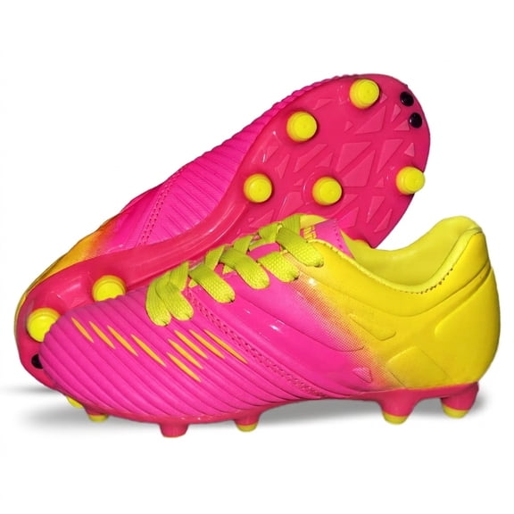 Vizari Liga Firm Ground Soccer Cleats for Kids – Durable, Lightweight, and Comfortable Soccer Shoes for Boys and Girls,Pink,8