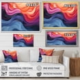 thumbnail image 4 of Designart "Sporting Scene Blue Football Game" Sports Wall Art - Modern Farmhouse Blue Sport Football Living Room Canvas Art, 4 of 4