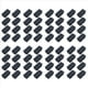 thumbnail image 1 of 64 Piezas de PláStico Negro Rectangular Tapas Finales Insertos 20 mm X 40 mm, 1 of 5