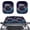 Bear Splash Ink, variant on Jiueut Tiger Clouds Ink Print Windshield Sun Shade 2-Piece Foldable Blocks Sun Heat and UV Rays Car Sunshade Protect Your Vehicle Interior for Universal Cars SUV Truck RV