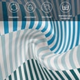 thumbnail image 5 of Colorful Stripe Cloth Napkins, Modern Teal Blue Green Vertical Striped Washable and Reusable Dinner Napkins Set of 6, Table Napkin for Kitchen Party Birthday Wedding Hotel Housewarming 20"x20", 5 of 8