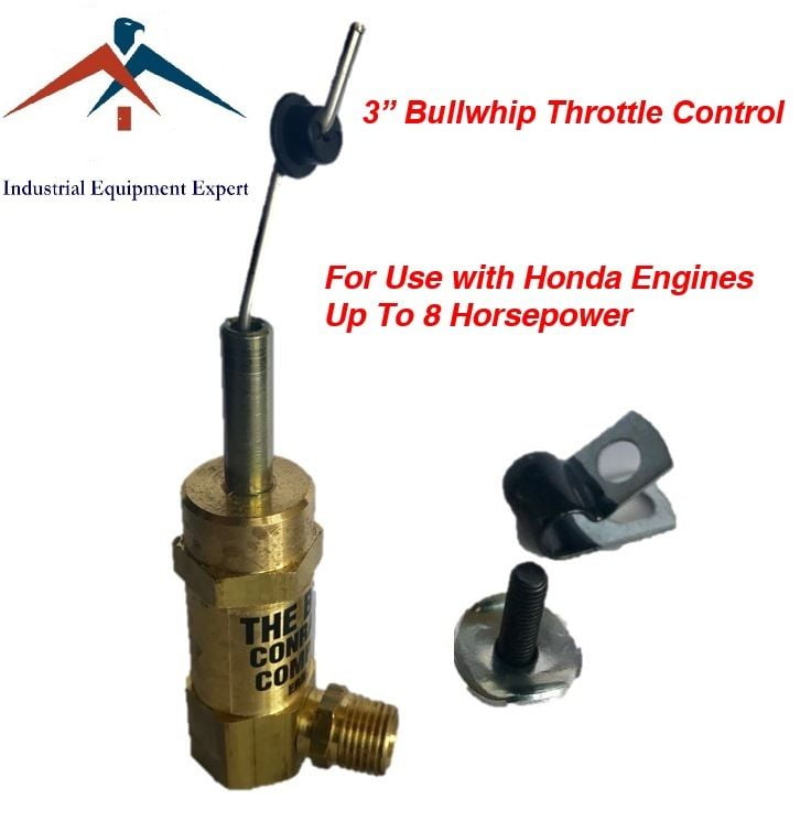 3" Bullwhip Throttle Control for Honda gas engine compressor 5.5hp & 6