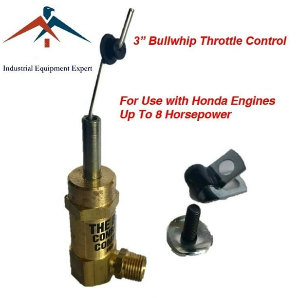 3" Bullwhip Throttle Control for Honda gas engine compressor 5.5hp & 6