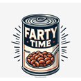 thumbnail image 2 of Fart Time Beans Adult White Crew Neck Short Sleeve Tee-XXL, 2 of 4